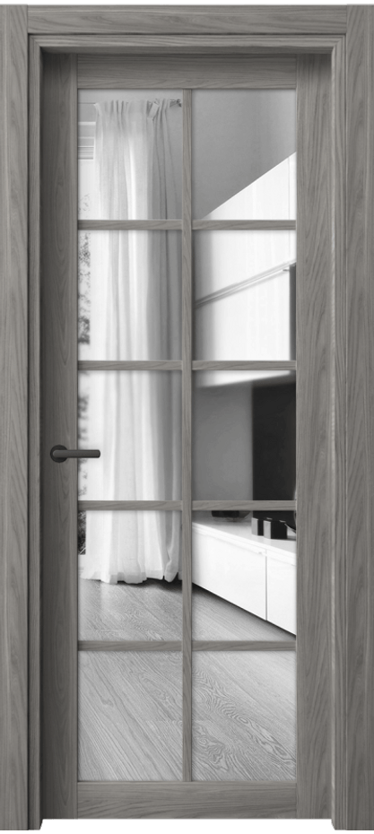 Межкомнатная дверь Нео 2106 Имбирный ясень Двустороннее зеркало, триплекс Цена 35019 ₽ | Volhovec