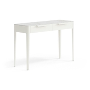 Консоль Piega 2 ящика Матовый молочно-белый