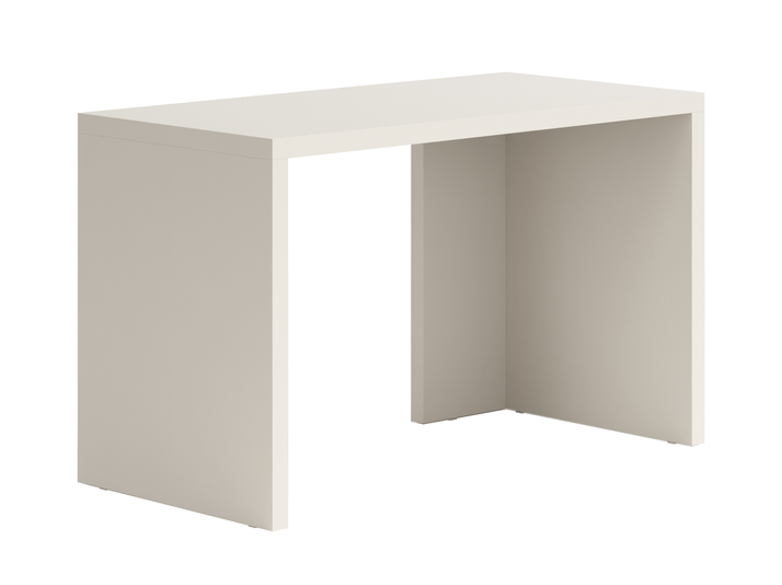 Мебель Стол Модуле письменный с двумя опорами. Цвет Ярко-серый. Материал ЛДСП однотонный. Коллекция Стол Модуле письменный с двумя опорами. Картинка.