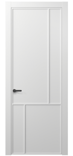 Дверь межкомнатная АКП 8606 МБЛ. Цвет Матовый белоснежный. Материал Гладкая эмаль. Коллекция Фрэйм. Картинка.