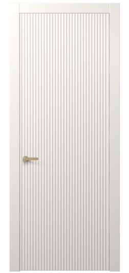Дверь межкомнатная АКП 8641 МПБЛ. Цвет Матовый пудровый белый. Материал Гладкая эмаль. Коллекция Альба. Картинка.