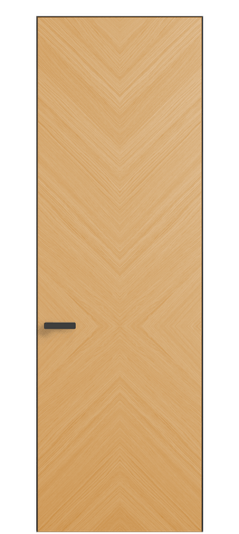 Дверь межкомнатная 0205 ДЗМЛР Дуб золотой матовый. Цвет Дуб золотой матовый рифт. Материал Радиальный шпон НатурВуд. Коллекция Рифт. Картинка.