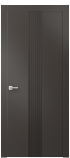 Дверь межкомнатная АКП 8042 МАН Матовый антрацит. Цвет Матовый антрацит. Материал Гладкая эмаль. Коллекция Линия. Картинка.