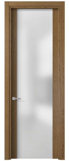 Дверь межкомнатная 4114 ДЯН САТ. Цвет Дуб янтарный. Материал Шпон ценных пород. Коллекция Планум. Картинка.