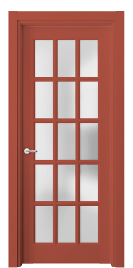 Дверь межкомнатная 6311 NCS S 3040-Y80R. Цвет NCS NCS S 3040-Y80R. Материал Гладкая эмаль. Коллекция Тоскана Грильято. Картинка.