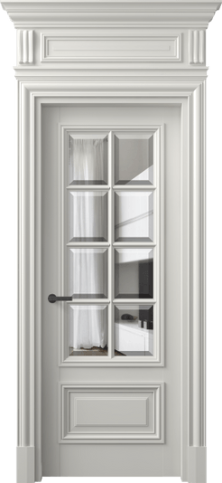 Дверь межкомнатная 7316 МСР ПРОЗ Ф. Цвет Матовый серый. Материал Гладкая эмаль. Коллекция Антик. Картинка.