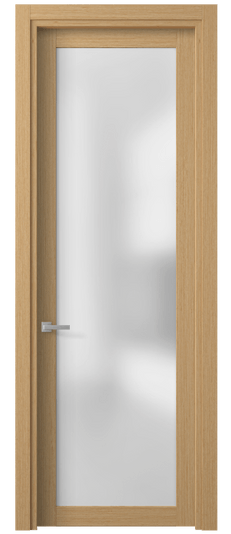 Дверь межкомнатная 2102 МШНДПР САТ. Цвет Дуб песочный рифт матовый. Материал Мультишпон НатурВуд. Коллекция Планум. Картинка.