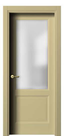 Дверь межкомнатная 1422 Слоновая кость RAL 1014. Цвет RAL Слоновая кость RAL 1014. Материал Гладкая эмаль. Коллекция Галант. Картинка.