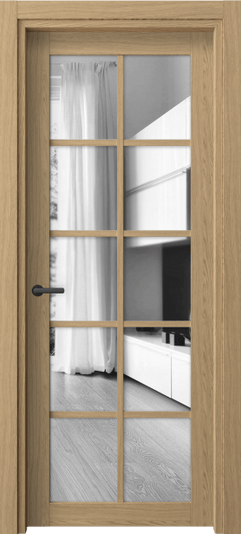 Дверь межкомнатная 2106 ЖМД ДВ ЗЕР. Цвет Жемчужный дуб. Материал Ламинатин. Коллекция Нео. Картинка.