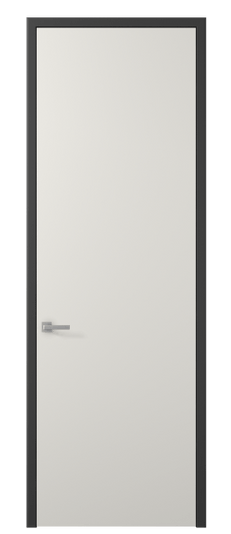 Дверь межкомнатная 0010 ПЭБЛ. Цвет ПЭТ белоснежный. Материал ПЭТ. Коллекция Планум. Картинка.