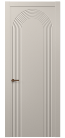 Дверь межкомнатная 8648 МСБЖ. Цвет Матовый светло-бежевый. Материал Гладкая эмаль. Коллекция Альба. Картинка.