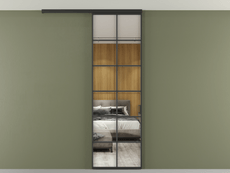 Перегородка Формато вдоль стены на потолок 1 створка