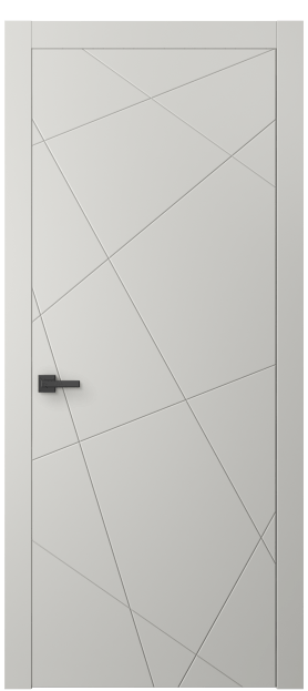 Дверь межкомнатная АКП 8048 МСР Матовый серый. Цвет Матовый серый. Материал Гладкая эмаль. Коллекция Линия. Картинка.